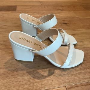 STUART WEITZMAN block heel mule